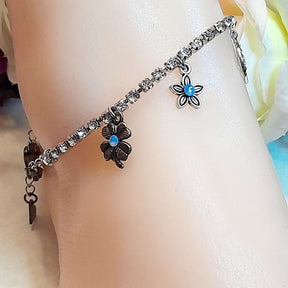 Crystal Bling Sparkling Anklet - Foot Jewelry