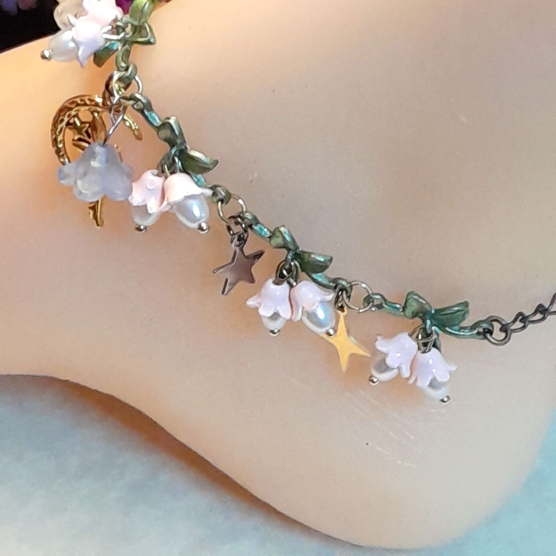 Fairy Flowers Anklet - Foot Jewelry