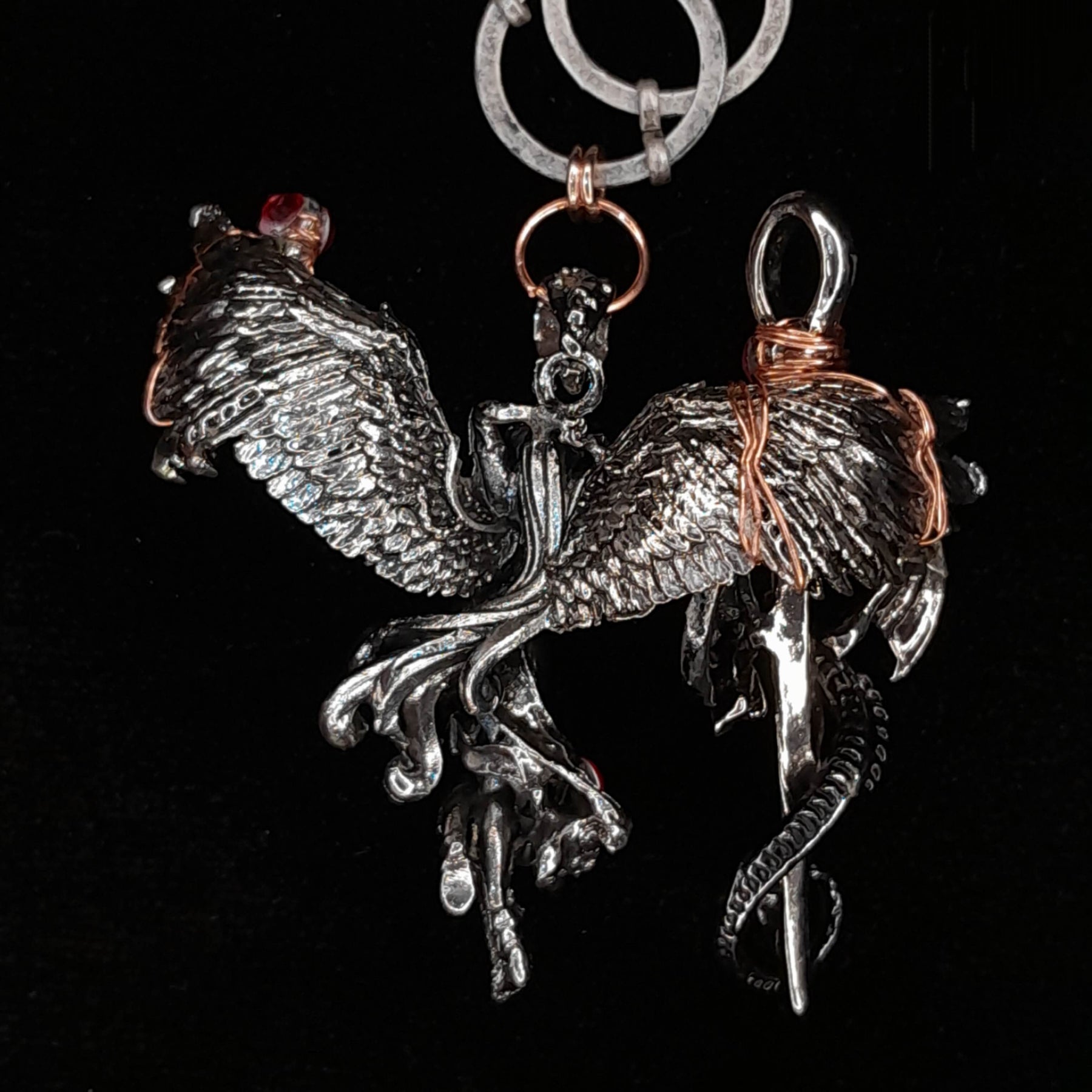 Winged Angel Dragon Fantasy Necklace