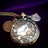 Steampunk Magical Pocket Watch Necklace