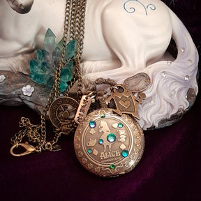 Alice in Wonderland Pocket Watch Necklace