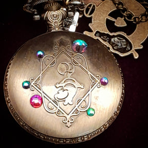 Alice in Wonderland Pocket Watch Necklace