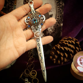 Blue Eye Sword Necklace