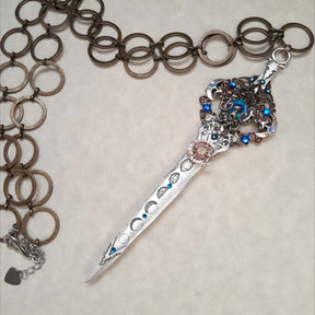 Blue Eye Sword Necklace