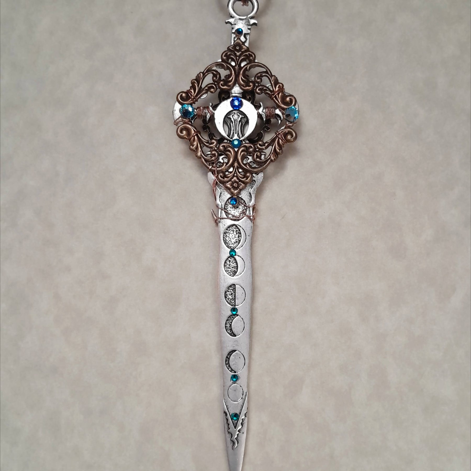 Blue Eye Sword Necklace