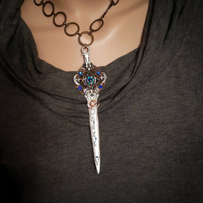 Blue Eye Sword Necklace