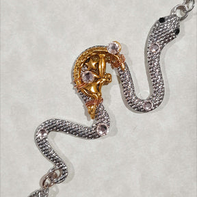 Snake & Dragonfly Fantasy Hand Chain