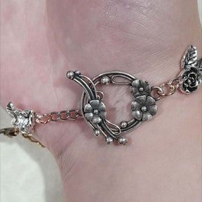 Snake & Dragonfly Fantasy Hand Chain