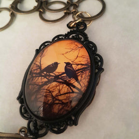 Bird & Phoenix Cabochon Necklace