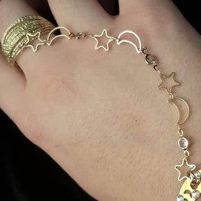 Cat & Moon Magical Hand Chain