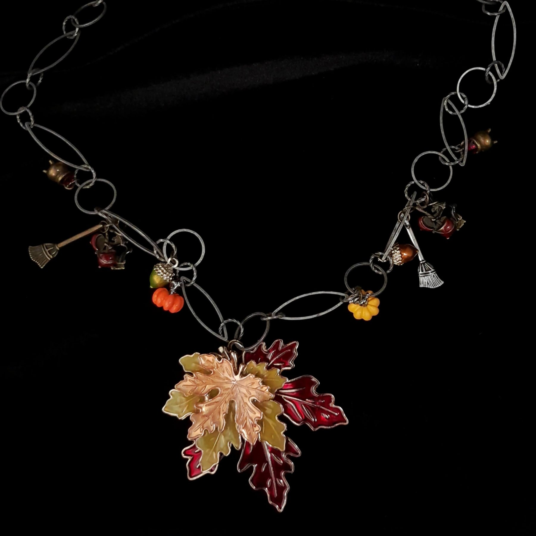 Witchy Maple Leaf Necklace