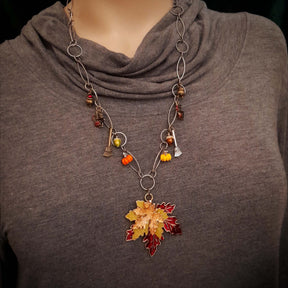 Witchy Maple Leaf Necklace