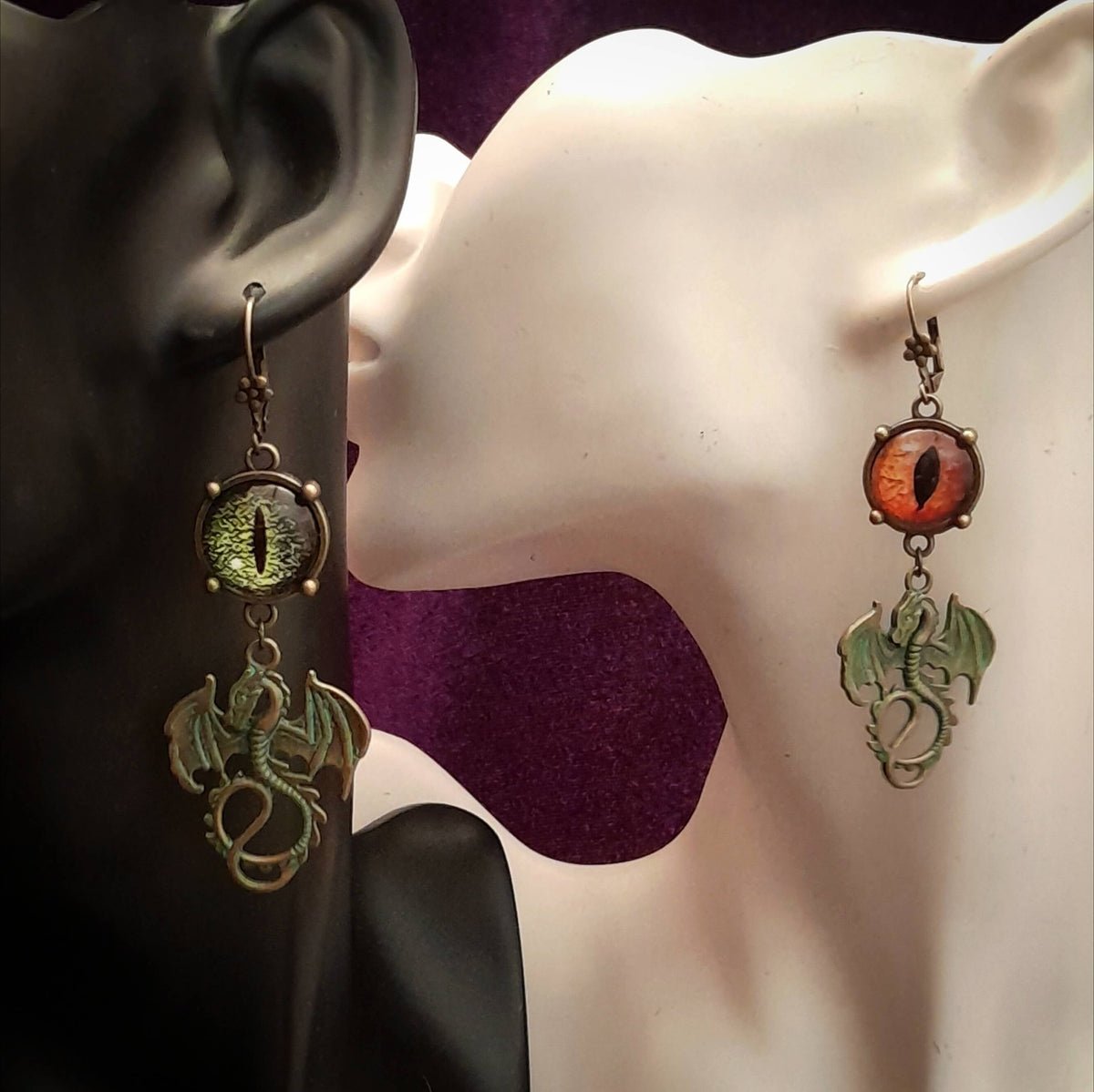 Dragon Eye Fantasy Dangle Earrings