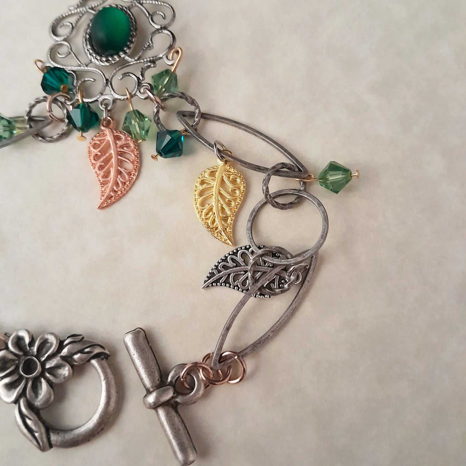 Green Leaves & Nature Hand Chain