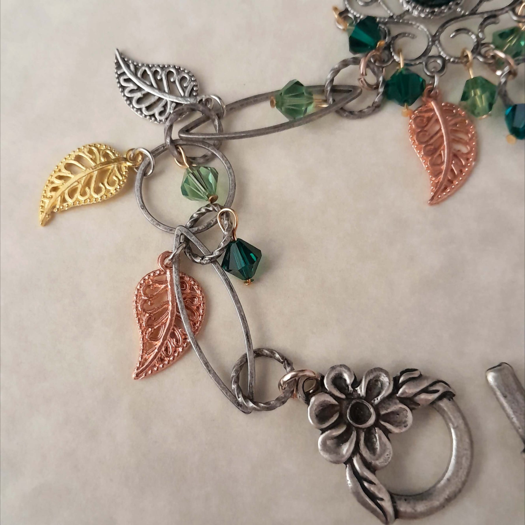 Green Leaves & Nature Hand Chain