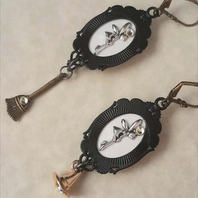 Witchy Fantasy Cabochon Earrings