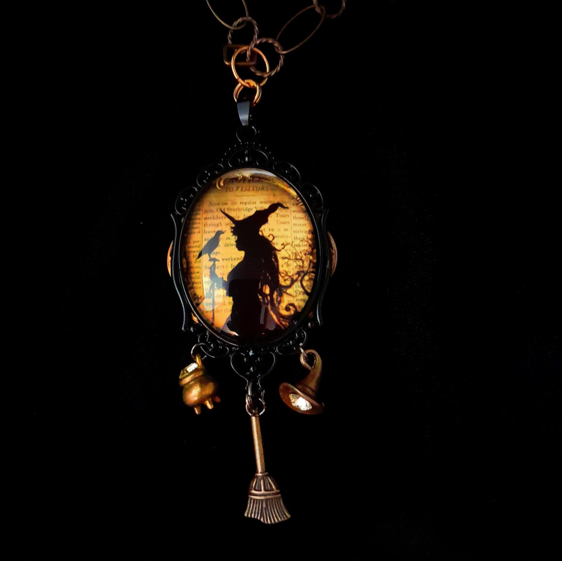 Witchy Fantasy Cabochon Necklace