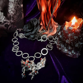 Winged Angel Dragon Fantasy Necklace