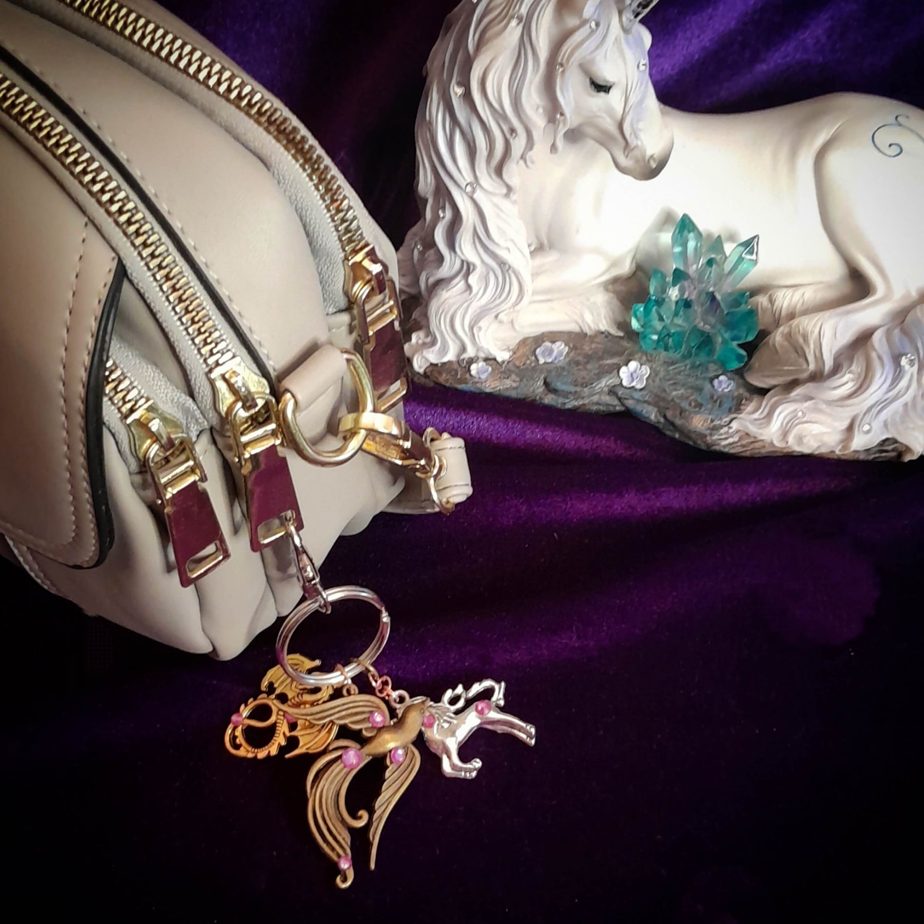 Fantasy Dragon Purse Charm