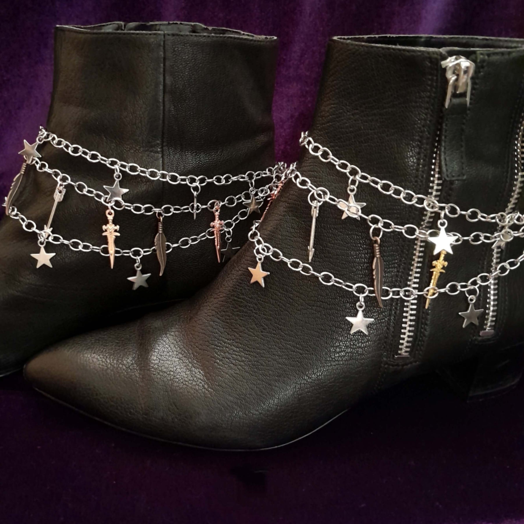 Daggers & Stars Shoe Jewelry - Shoelery