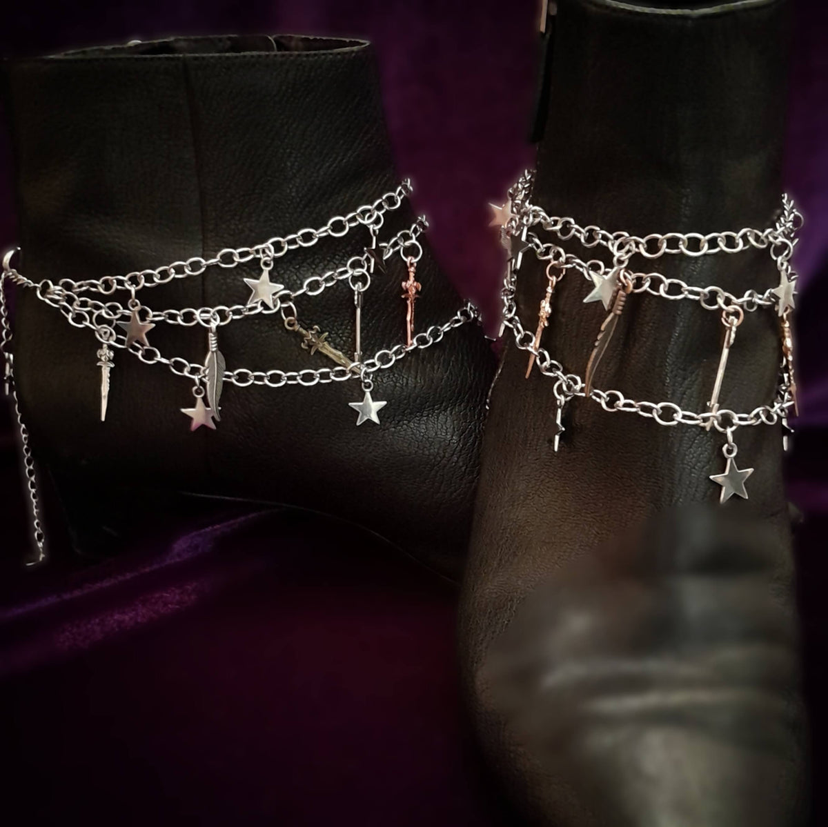 Daggers & Stars Shoe Jewelry - Shoelery