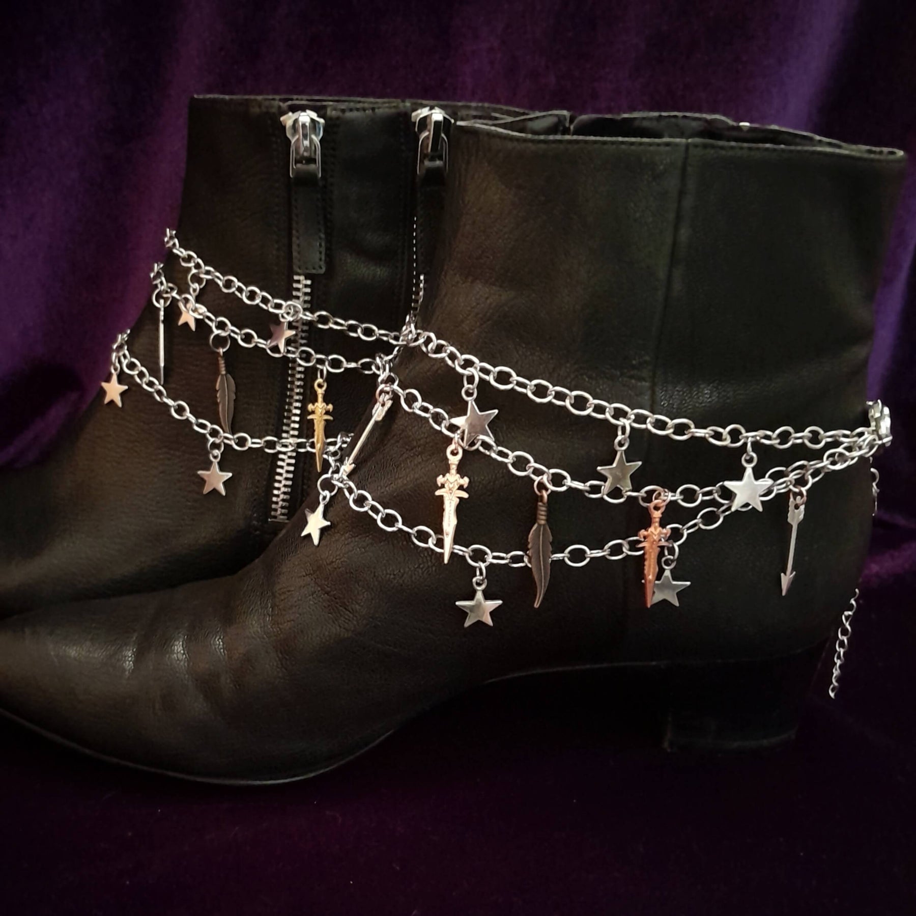 Daggers & Stars Shoe Jewelry - Shoelery