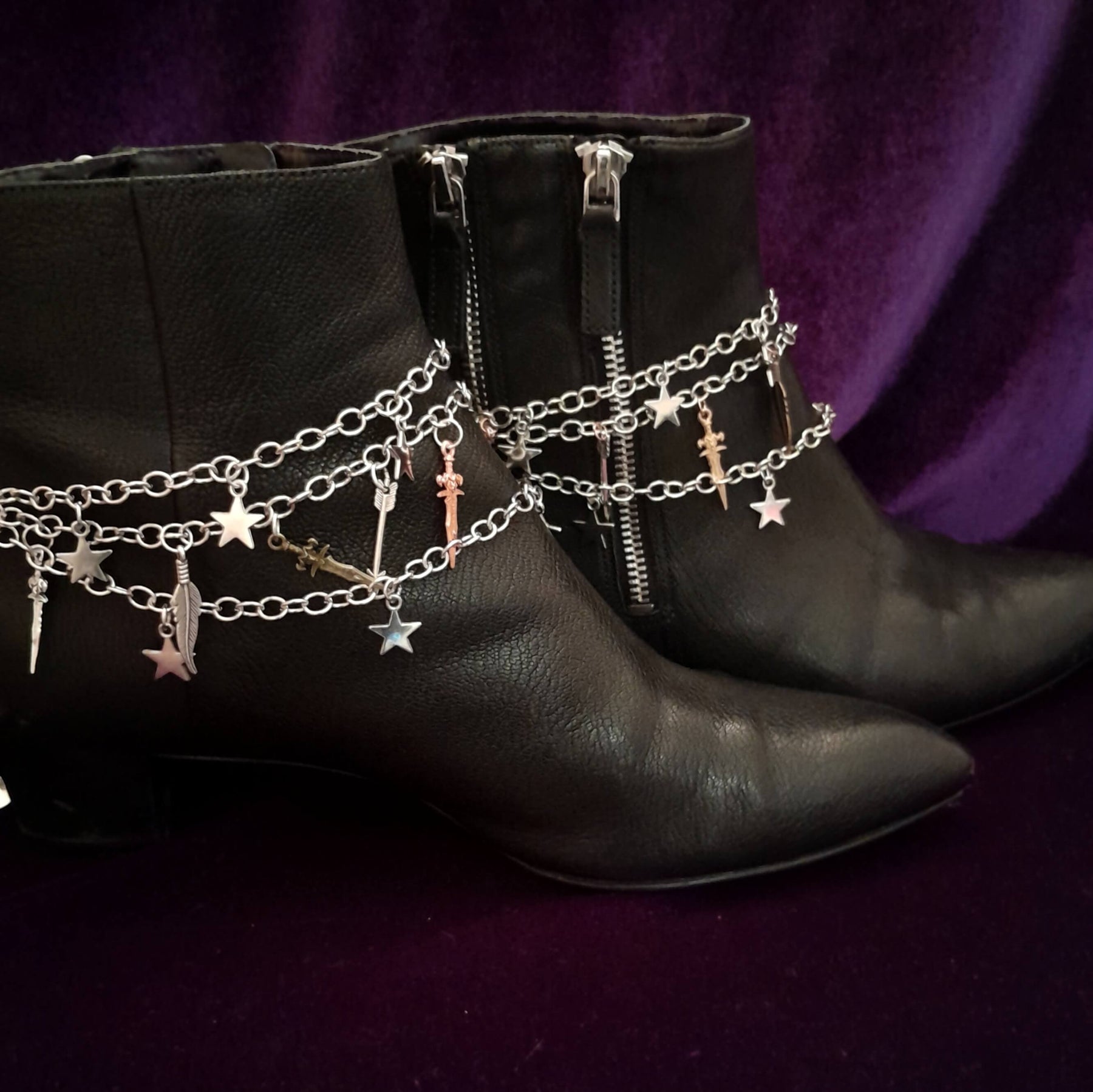 Daggers & Stars Shoe Jewelry - Shoelery