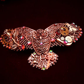 Rose Gold Magical Owl Hairclip