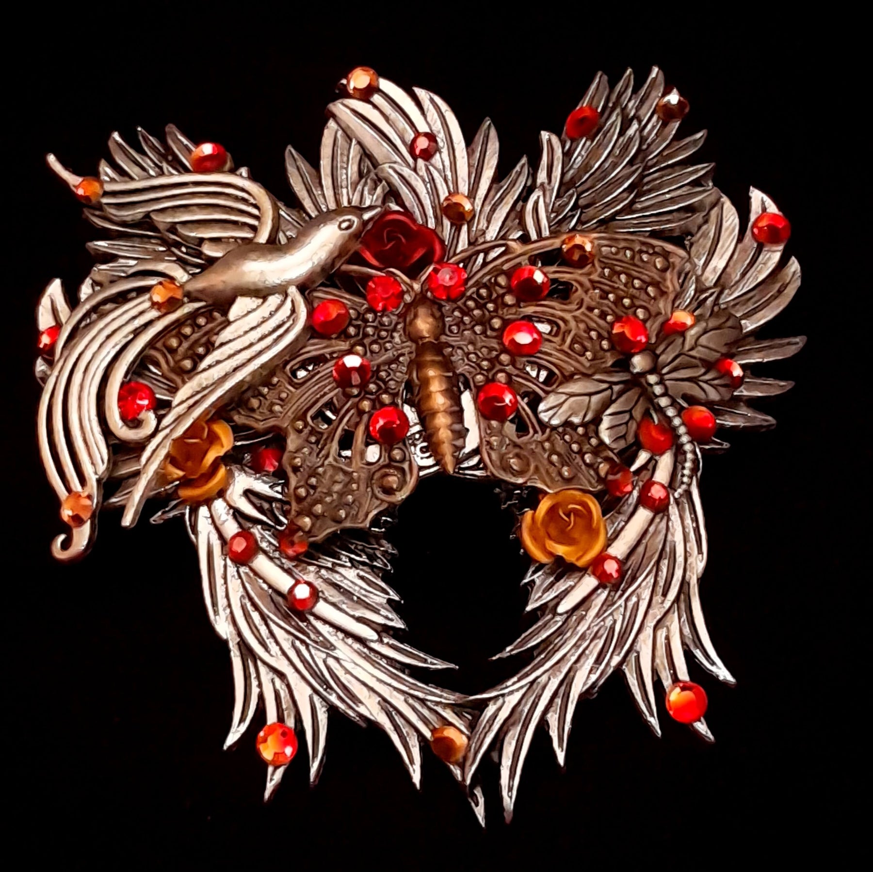 Phoenix Fire Bird Winged Hairclip