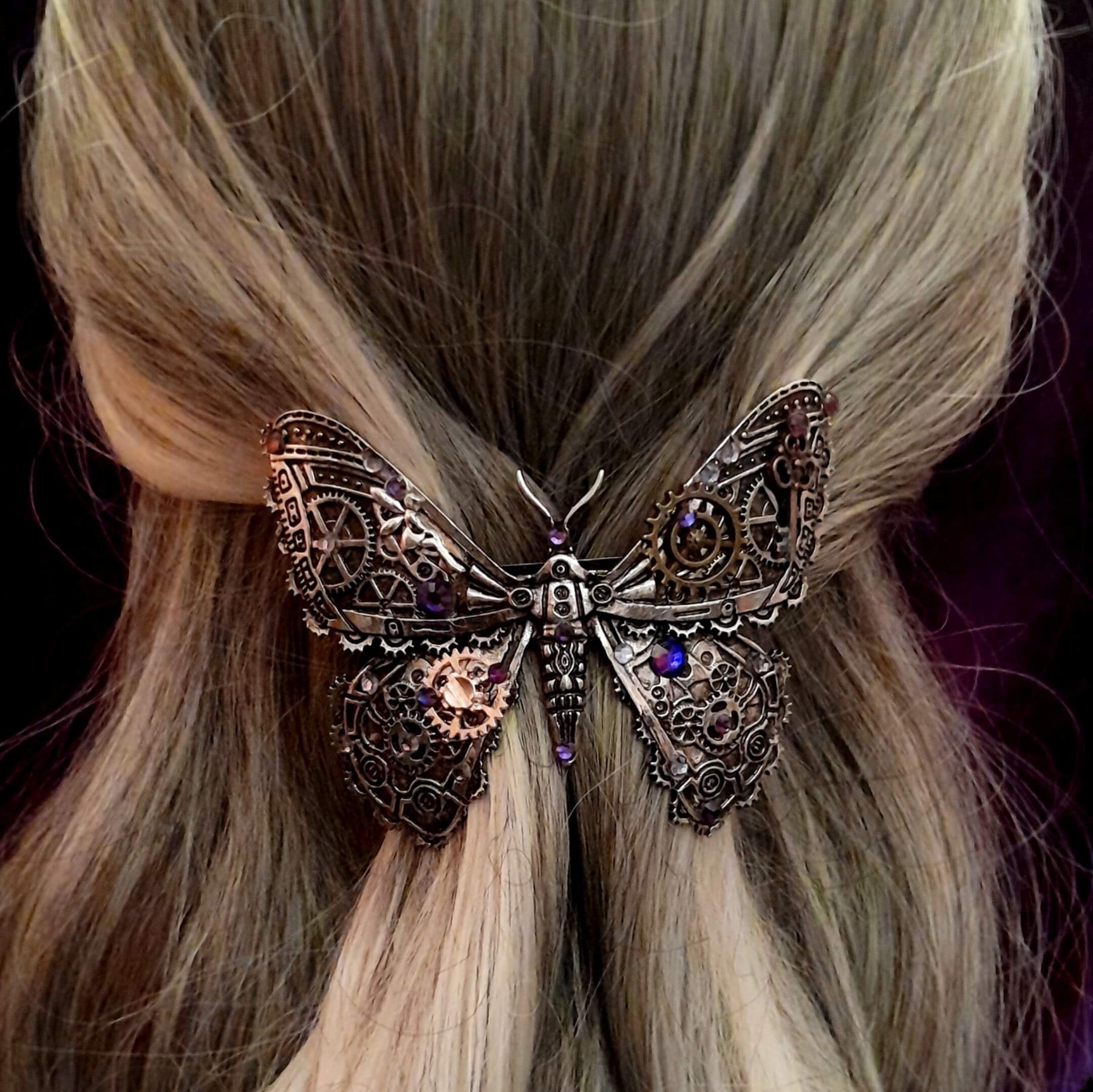 Large Butterfly Purple Fantasy Hairclip