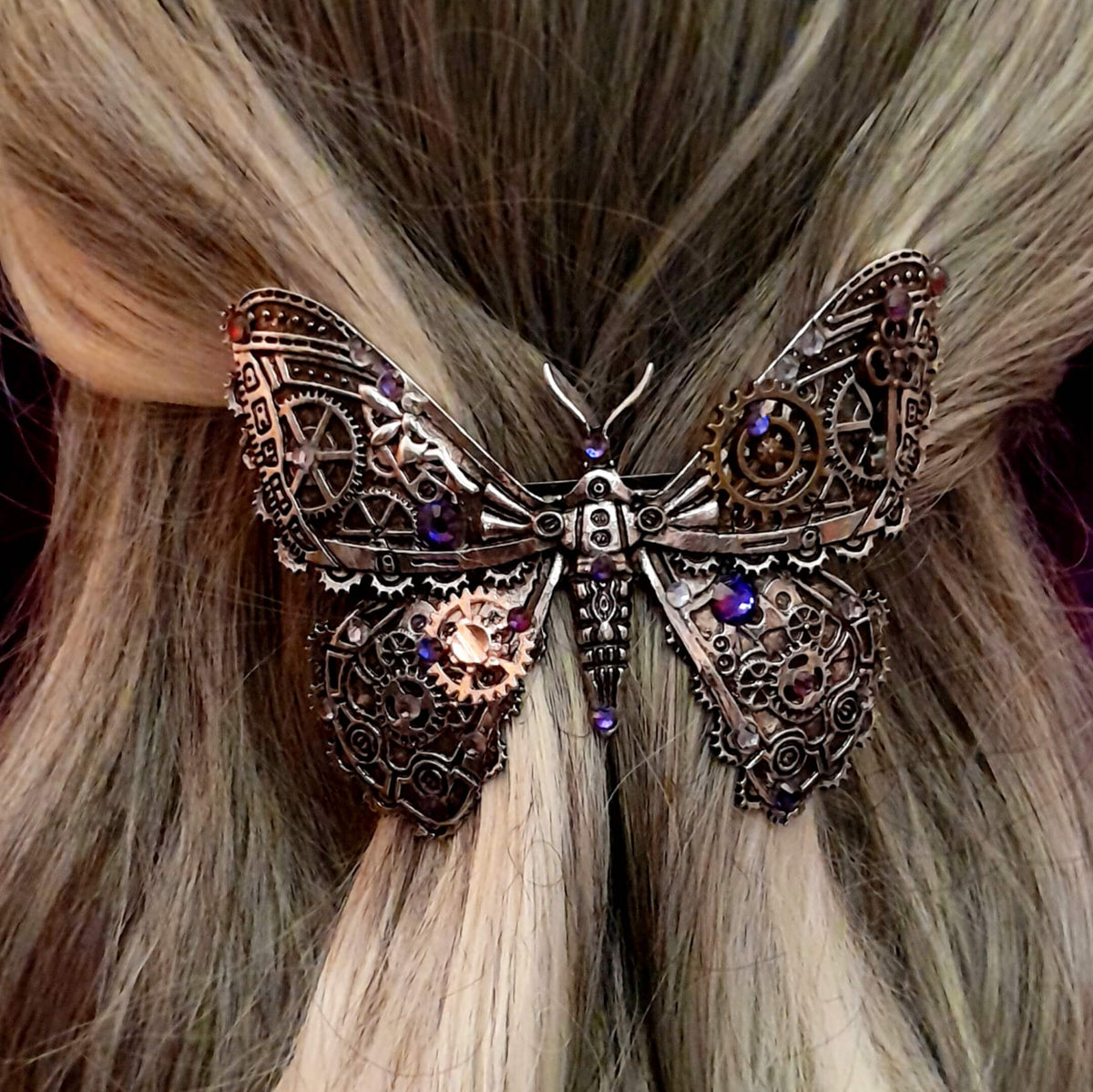 Large Butterfly Purple Fantasy Hairclip