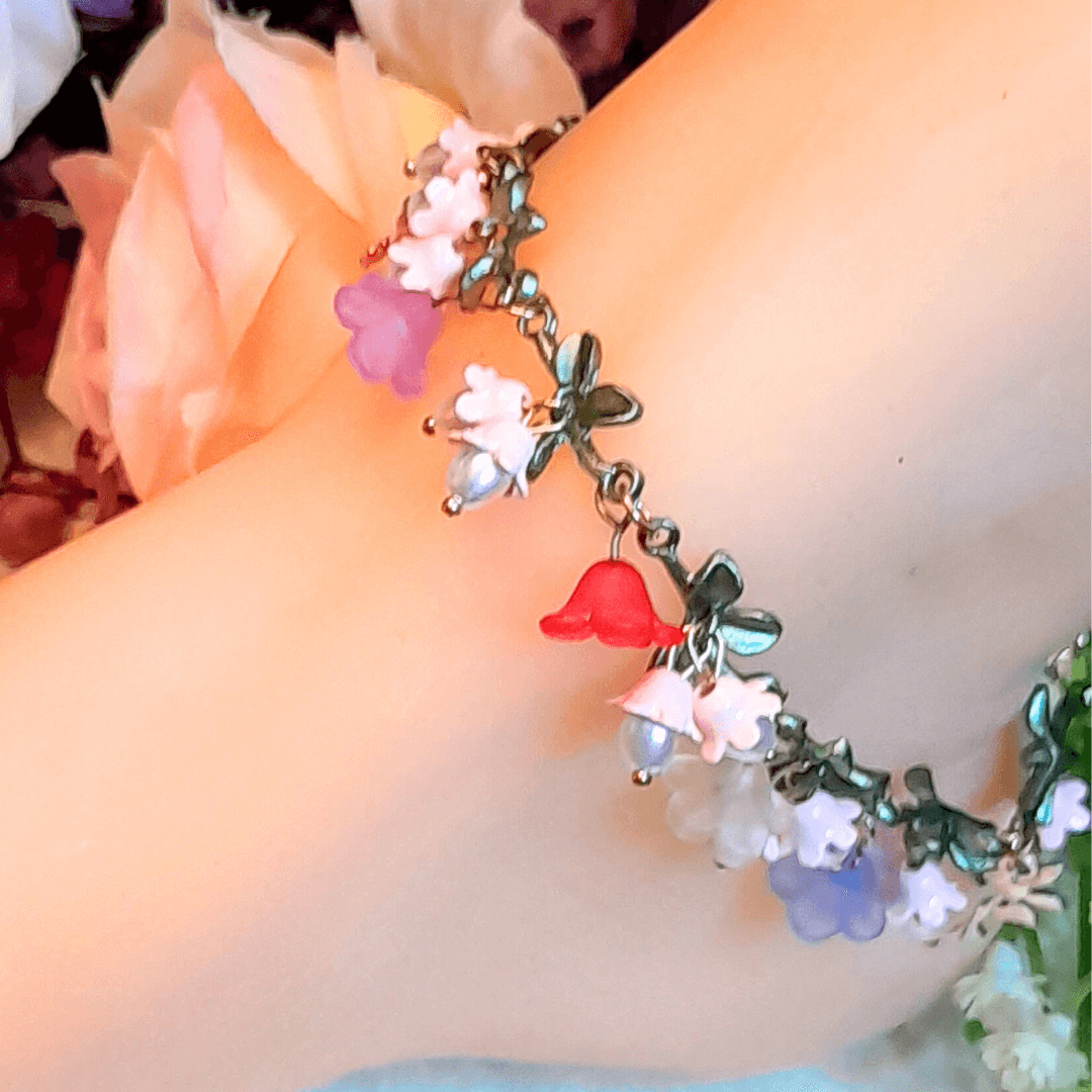 Owl Key Flower Anklet - Foot Jewelry