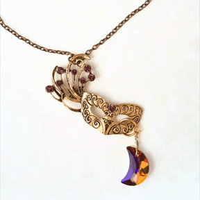 Purple Amethyst Mask Necklace