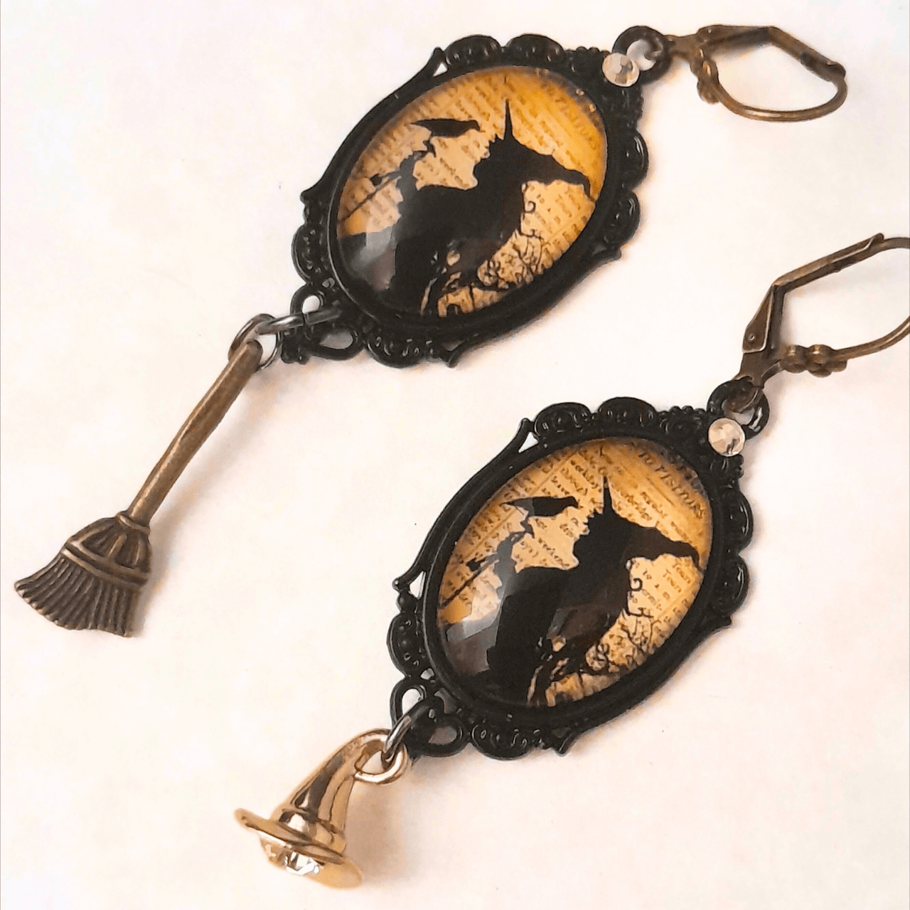 Witchy Fantasy Cabochon Earrings