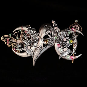 Butterfly Hairclip Crescent Moons Barrette