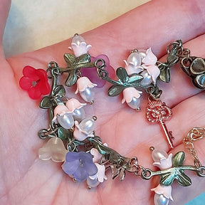 Owl Key Flower Anklet - Foot Jewelry