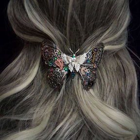 Butterfly Hair Clip Statement Steampunk Barrette