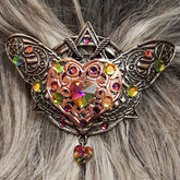 Bohemian Style Hairclip Crystal Heart Barrette