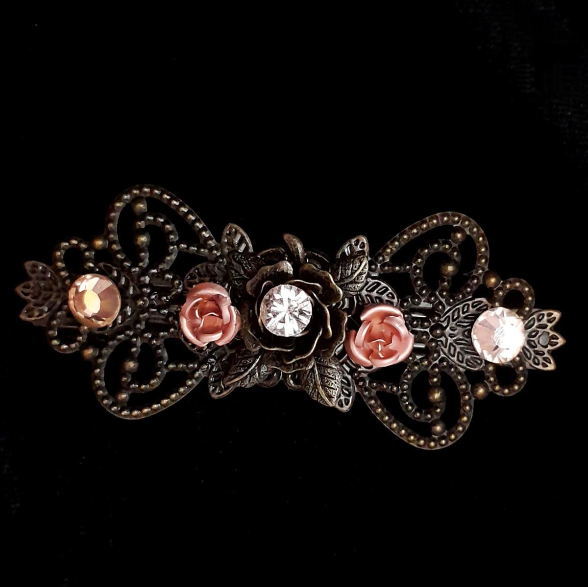 Victorian Style Flower Hairclip Barrette