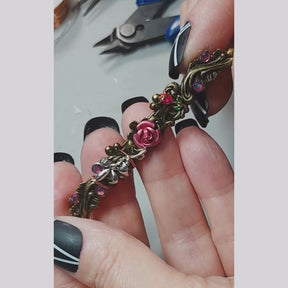 Fairy Floral Nature Pink Hair Pin